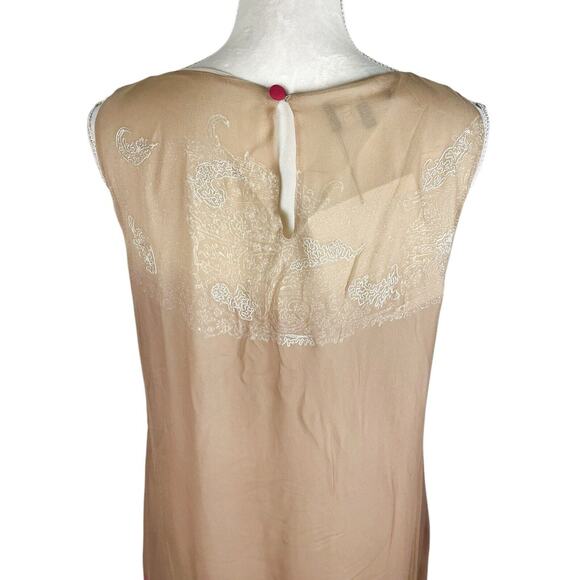 Vintage Etro Beaded Silk Maxi Dress Sleeveless Made in Italy Size 46 Authentic - Picture 8 of 10